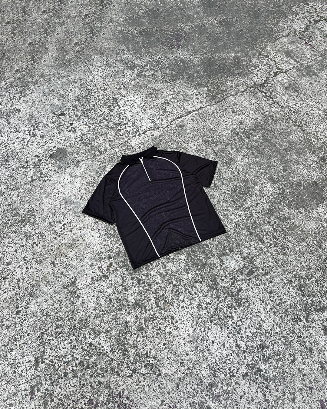 Black QZip Polo