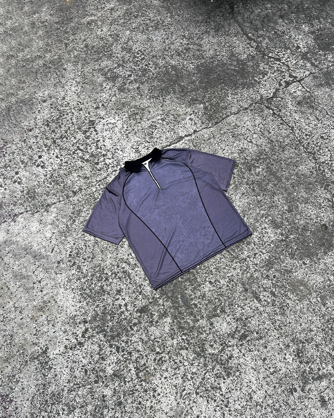 Dark Gray QZip Polo