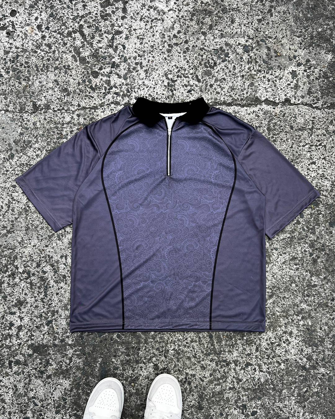 Dark Gray QZip Polo