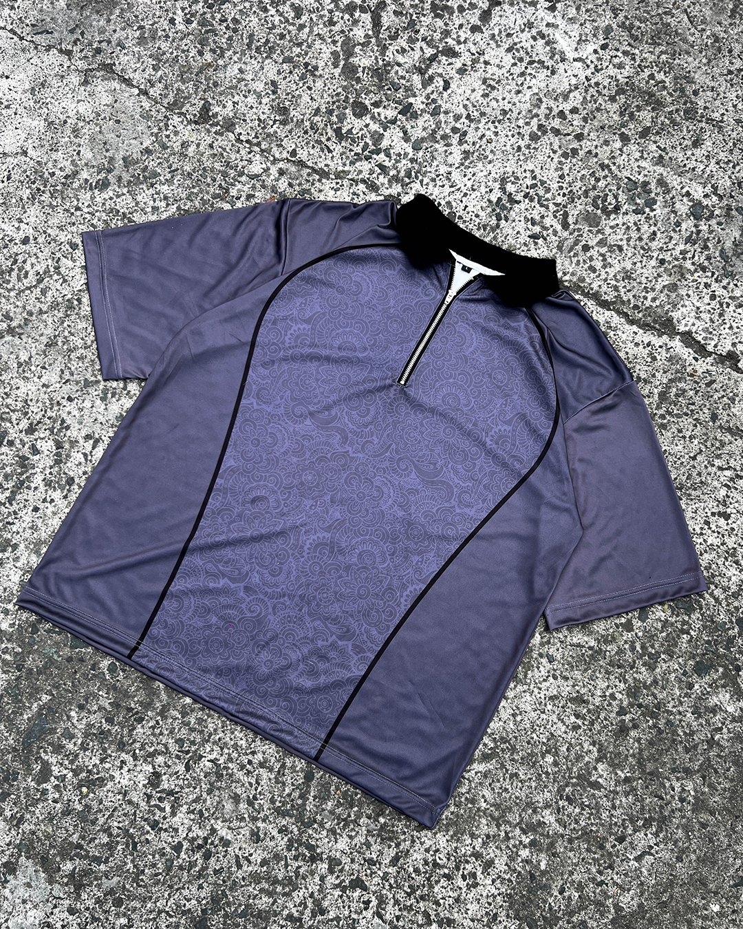 Dark Gray QZip Polo
