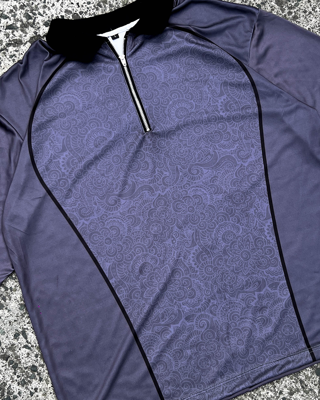 Dark Gray QZip Polo