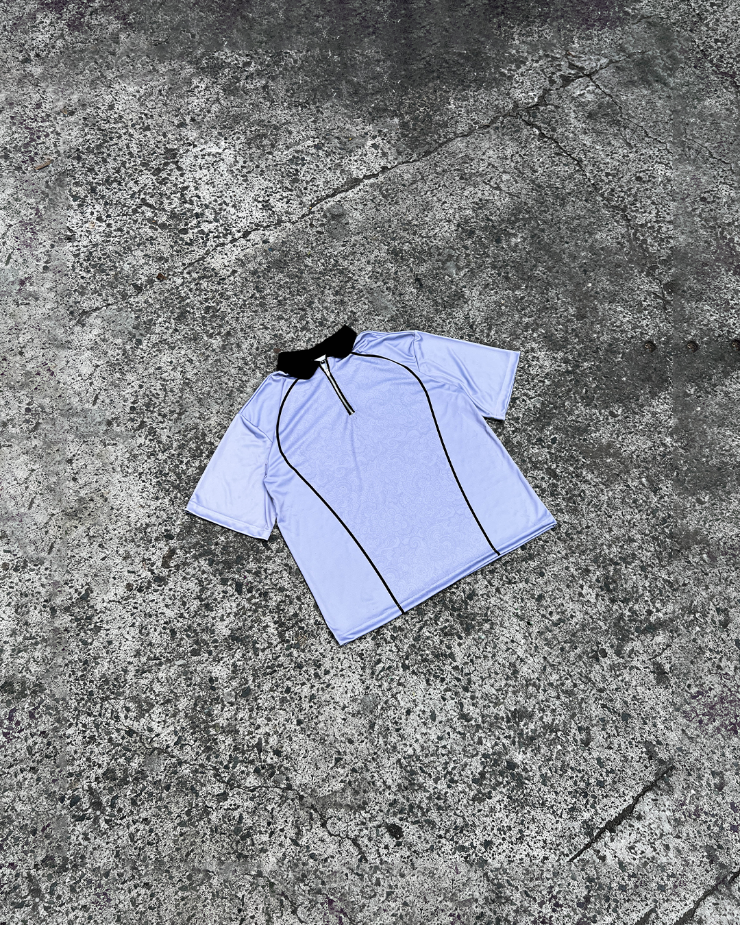 Gray QZip Polo
