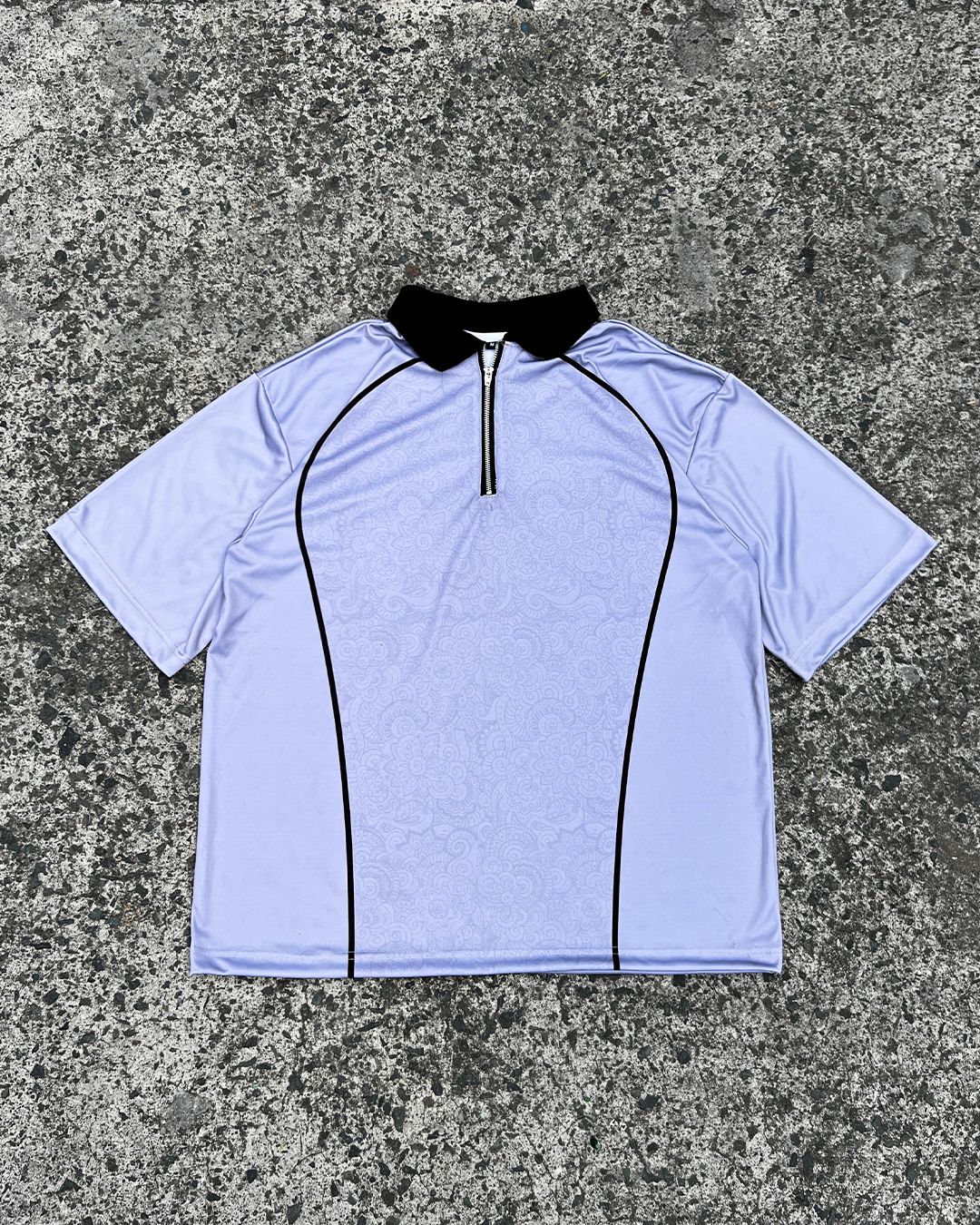 Gray QZip Polo