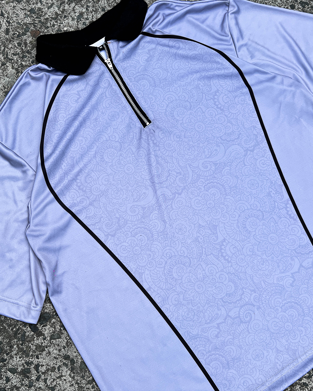 Gray QZip Polo