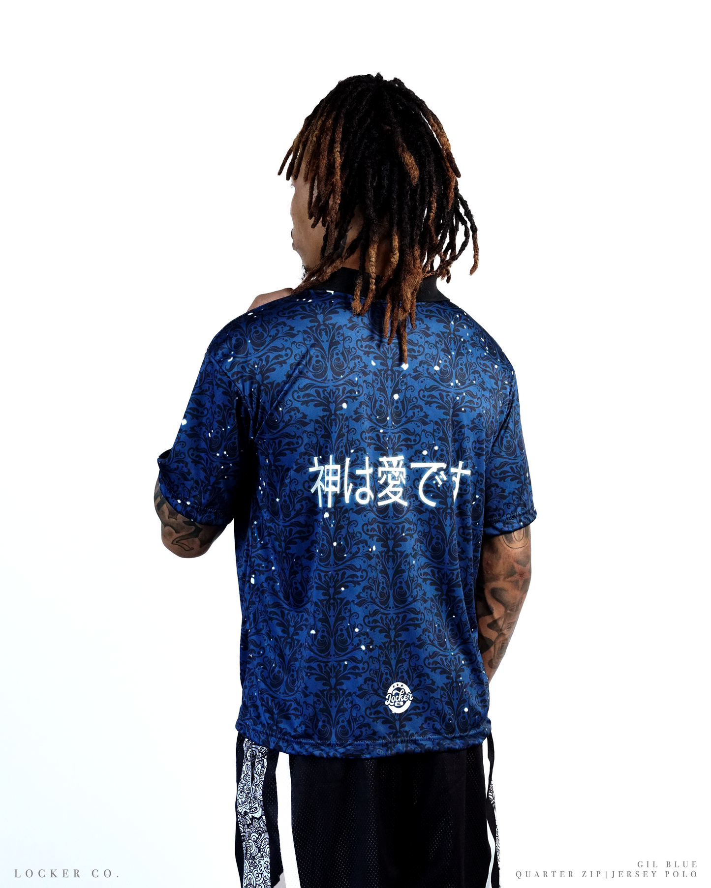 BLUE [GIL] - QZIP POLO JERSEY
