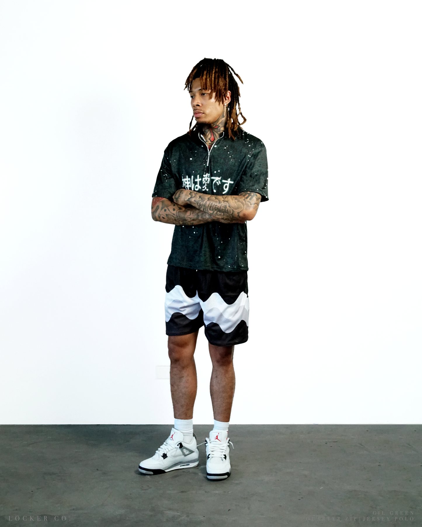GREEN [GIL] - QZIP POLO JERSEY