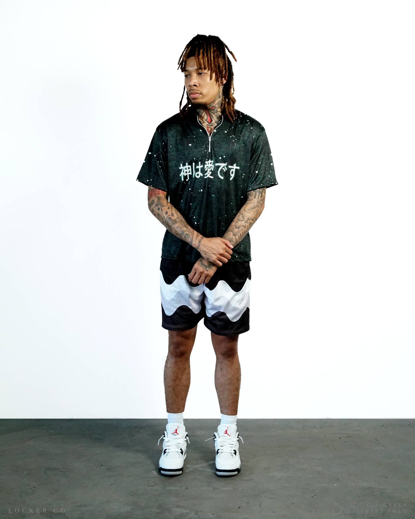 GREEN [GIL] - QZIP POLO JERSEY