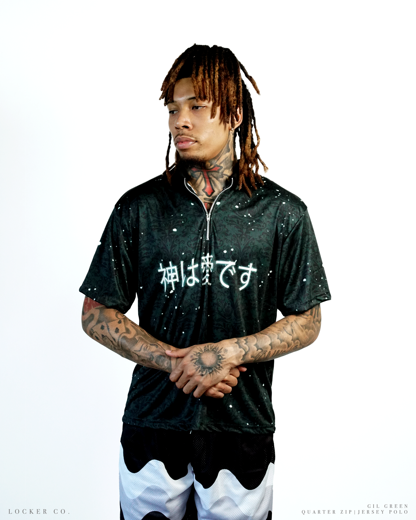 GREEN [GIL] - QZIP POLO JERSEY