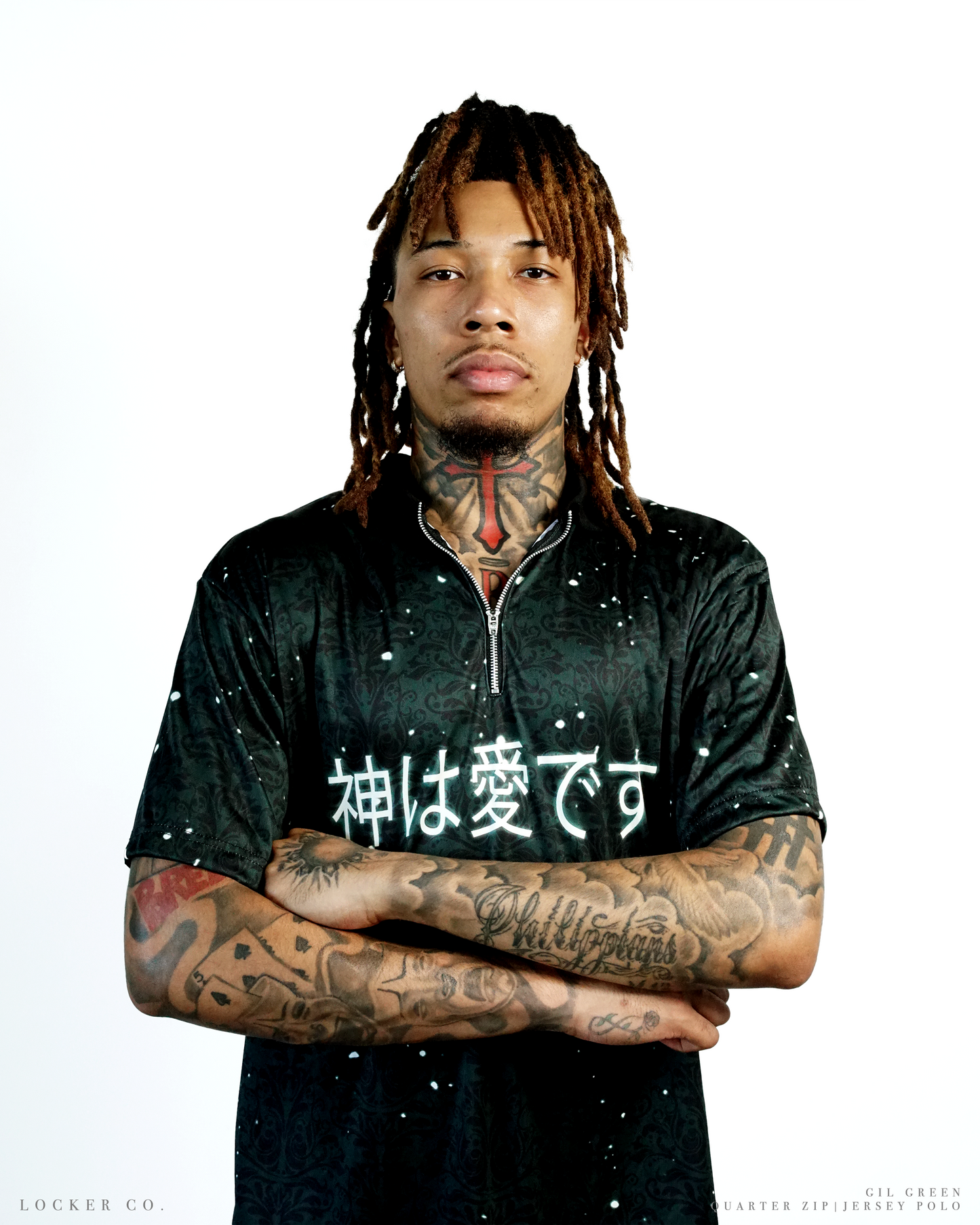 GREEN [GIL] - QZIP POLO JERSEY