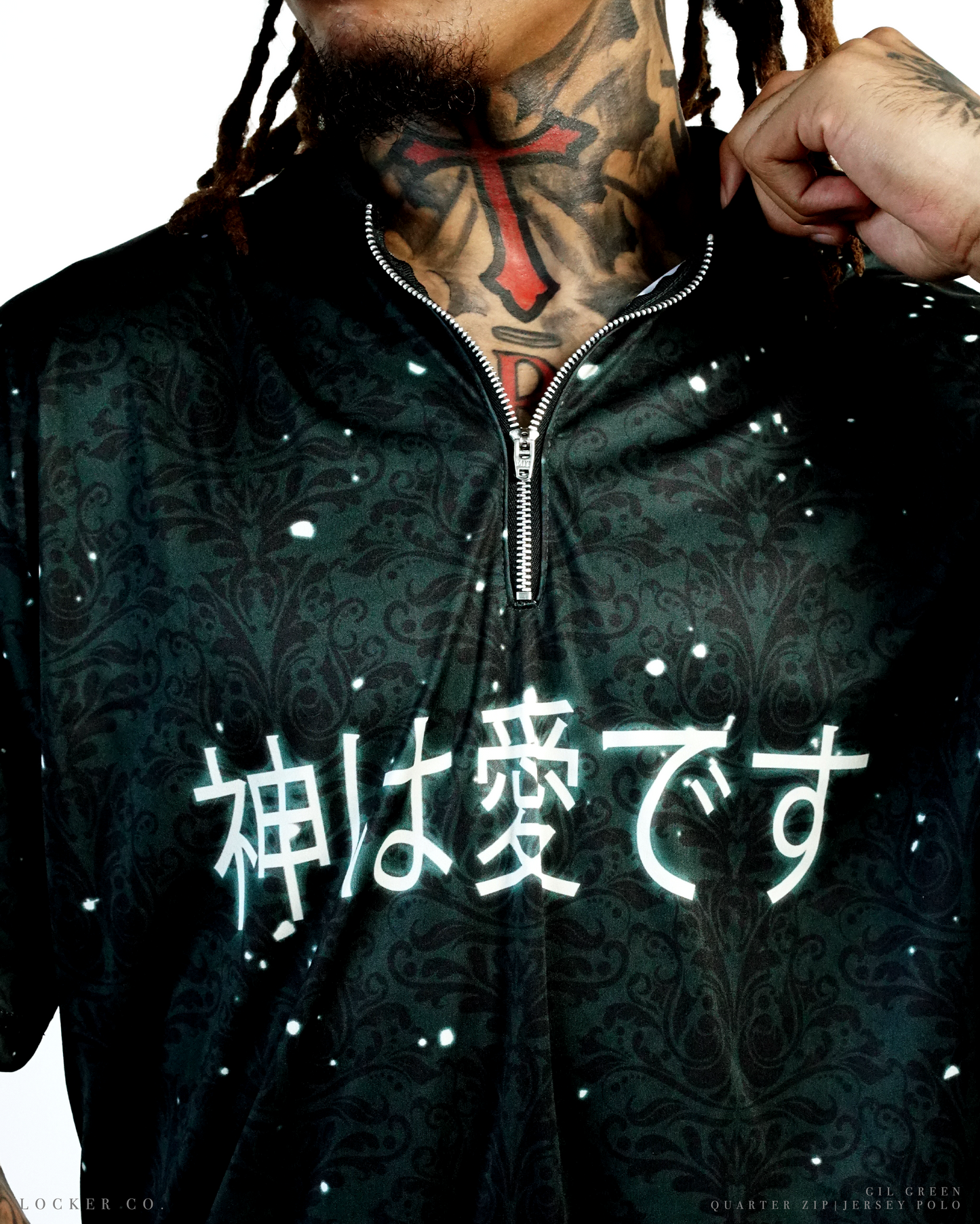 GREEN [GIL] - QZIP POLO JERSEY