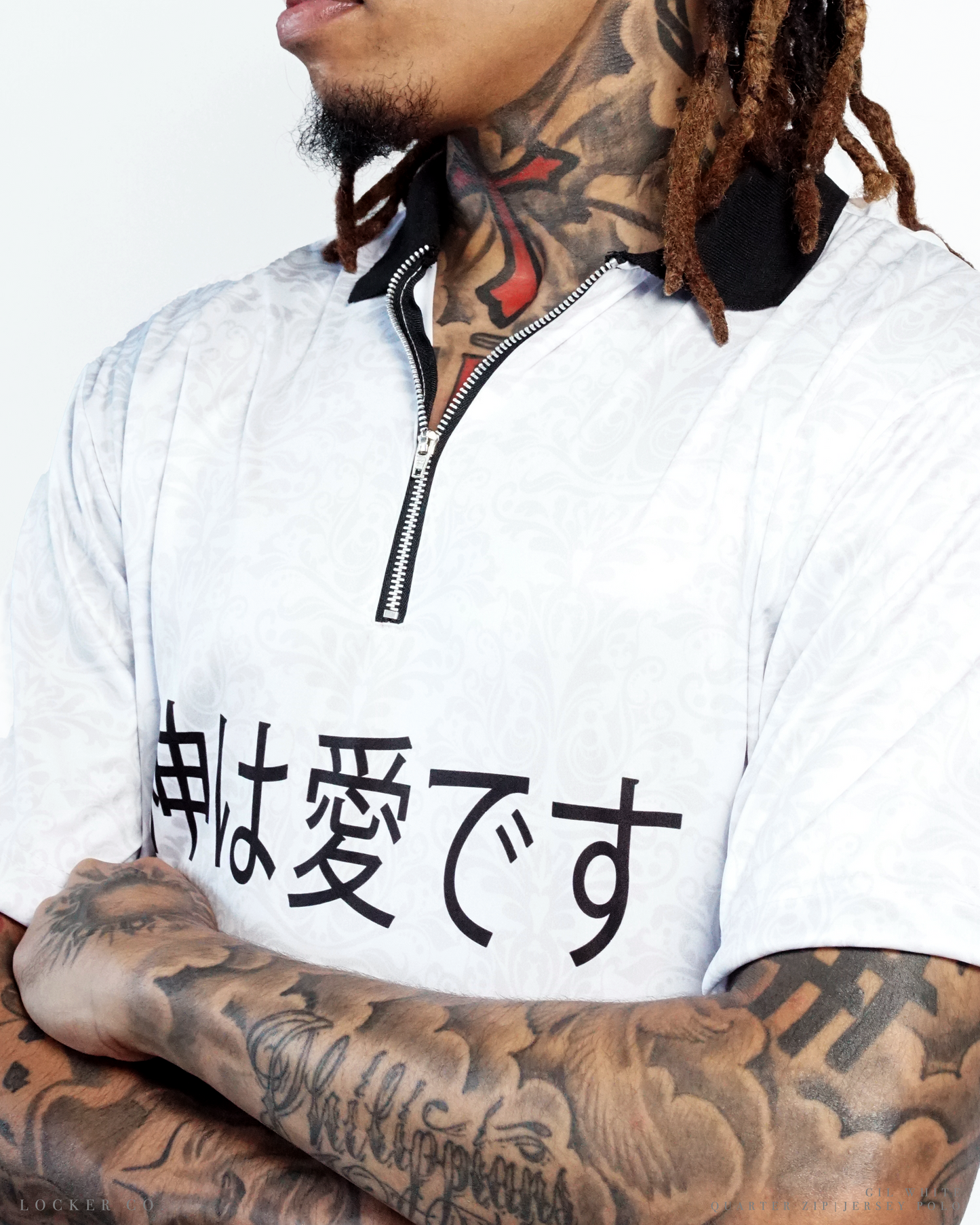 WHITE [GIL] - QZIP POLO JERSEY