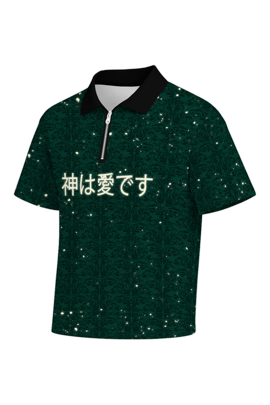 GREEN [GIL] - QZIP POLO JERSEY