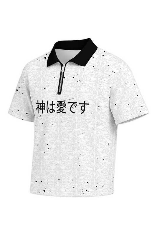 WHITE [GIL] - QZIP POLO JERSEY