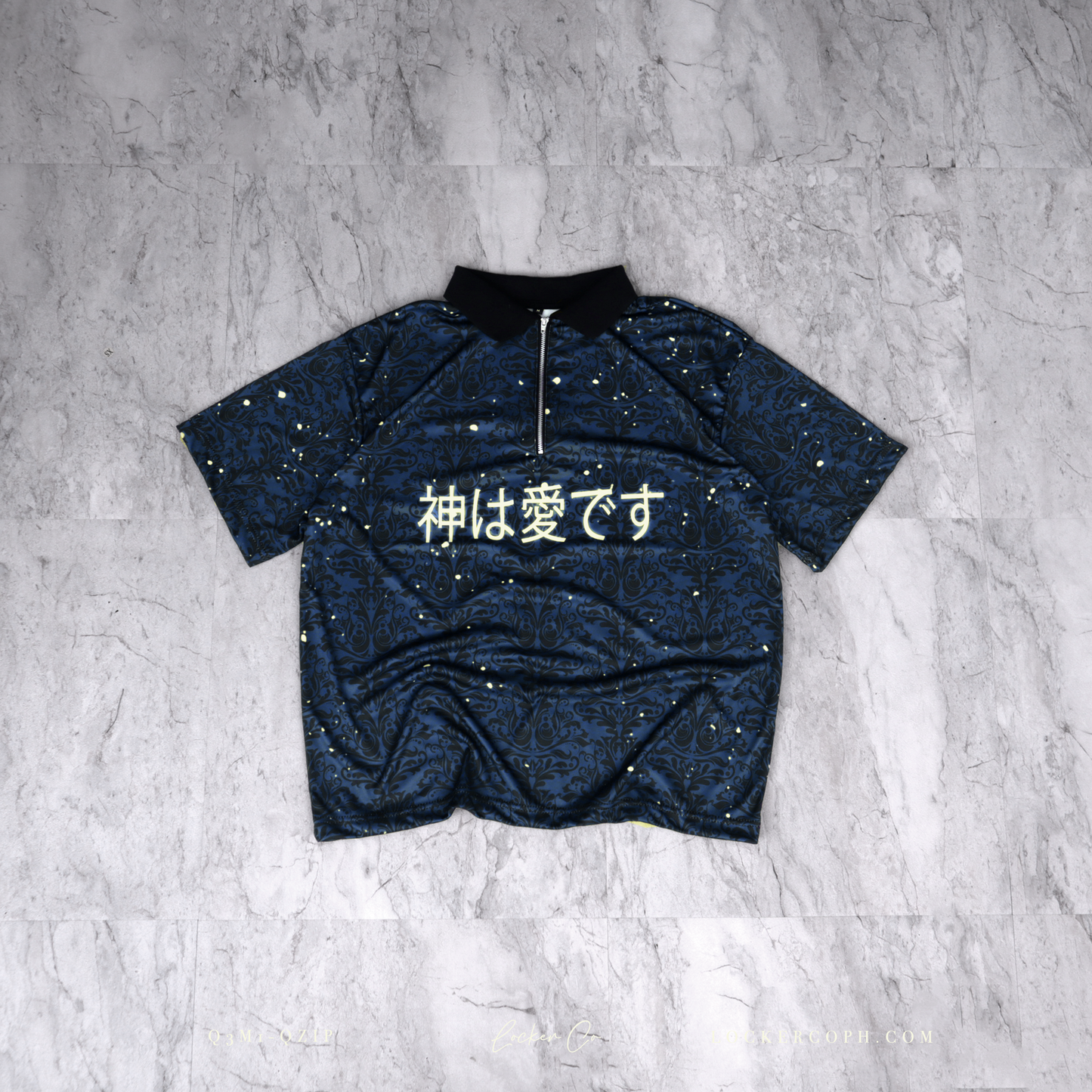 BLUE [GIL] - QZIP POLO JERSEY