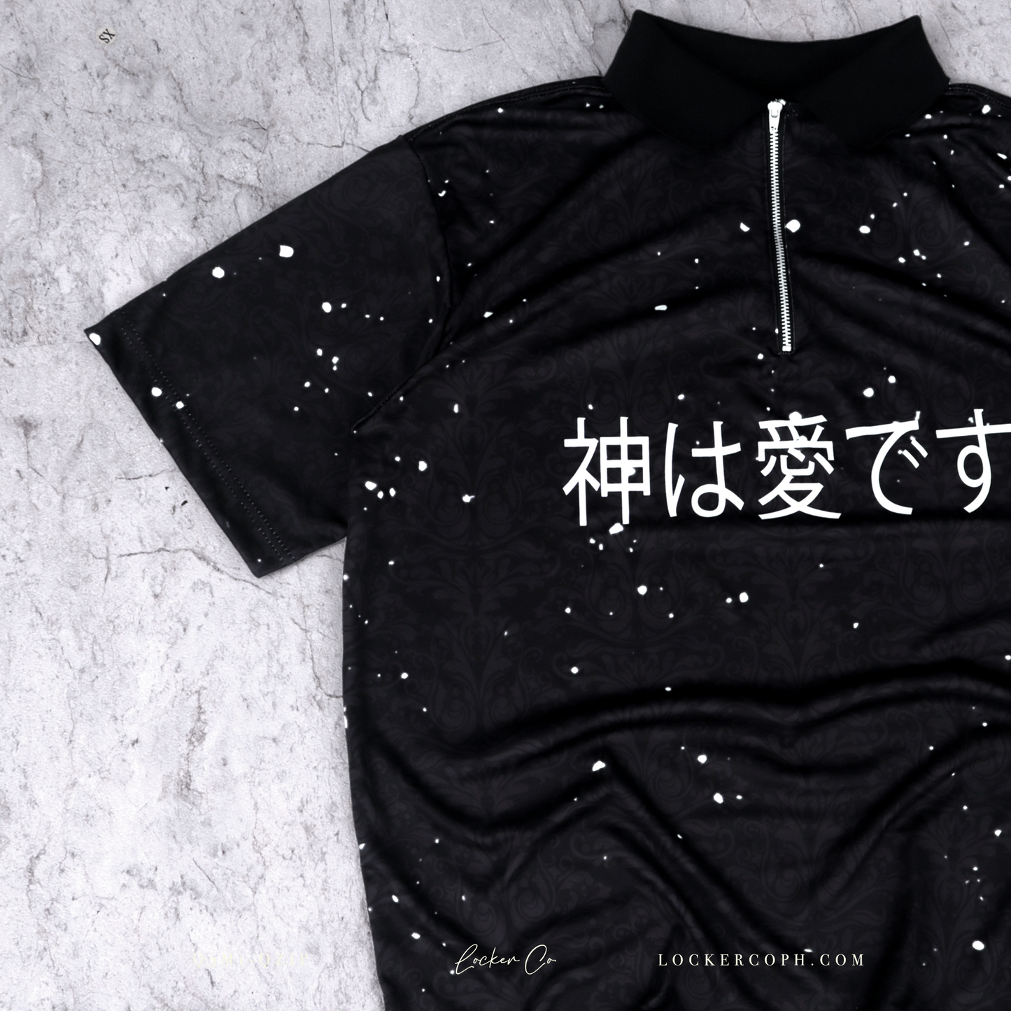 BLACK [GIL] - QZIP POLO JERSEY