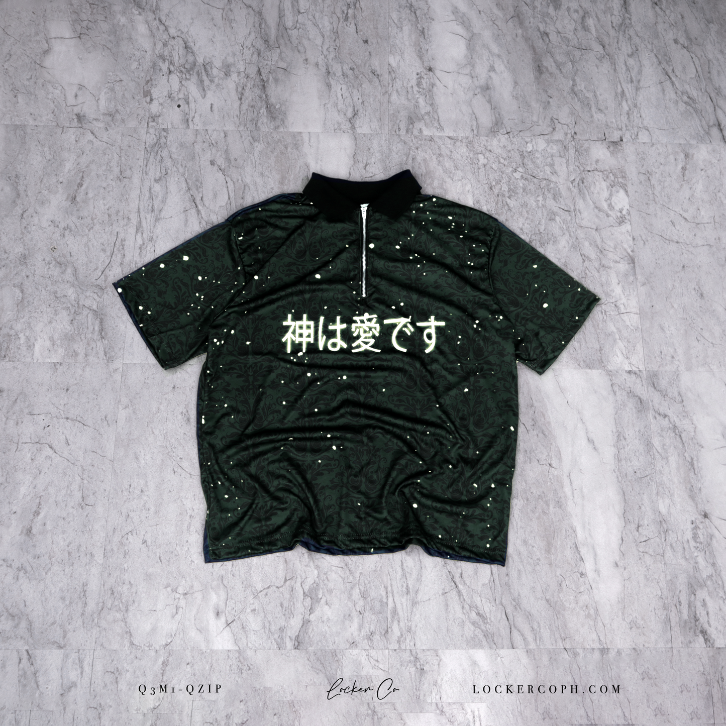 GREEN [GIL] - QZIP POLO JERSEY