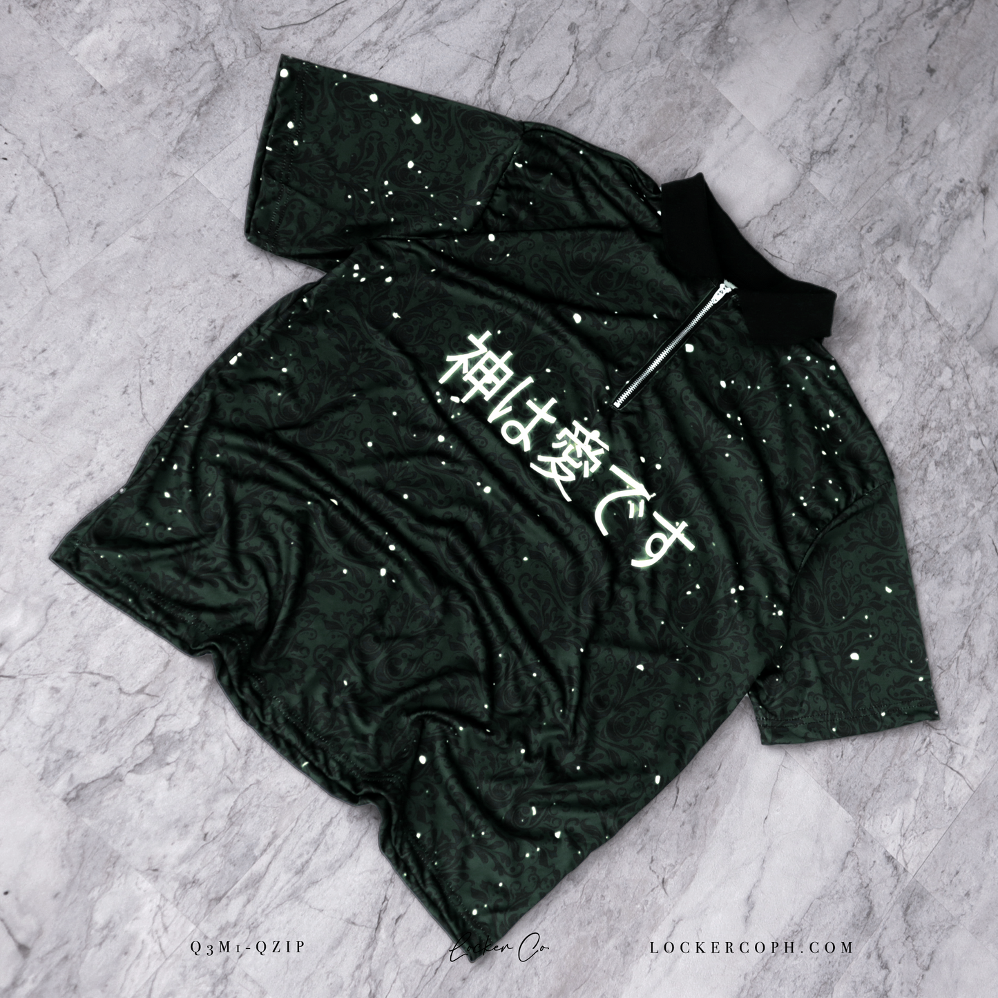 GREEN [GIL] - QZIP POLO JERSEY
