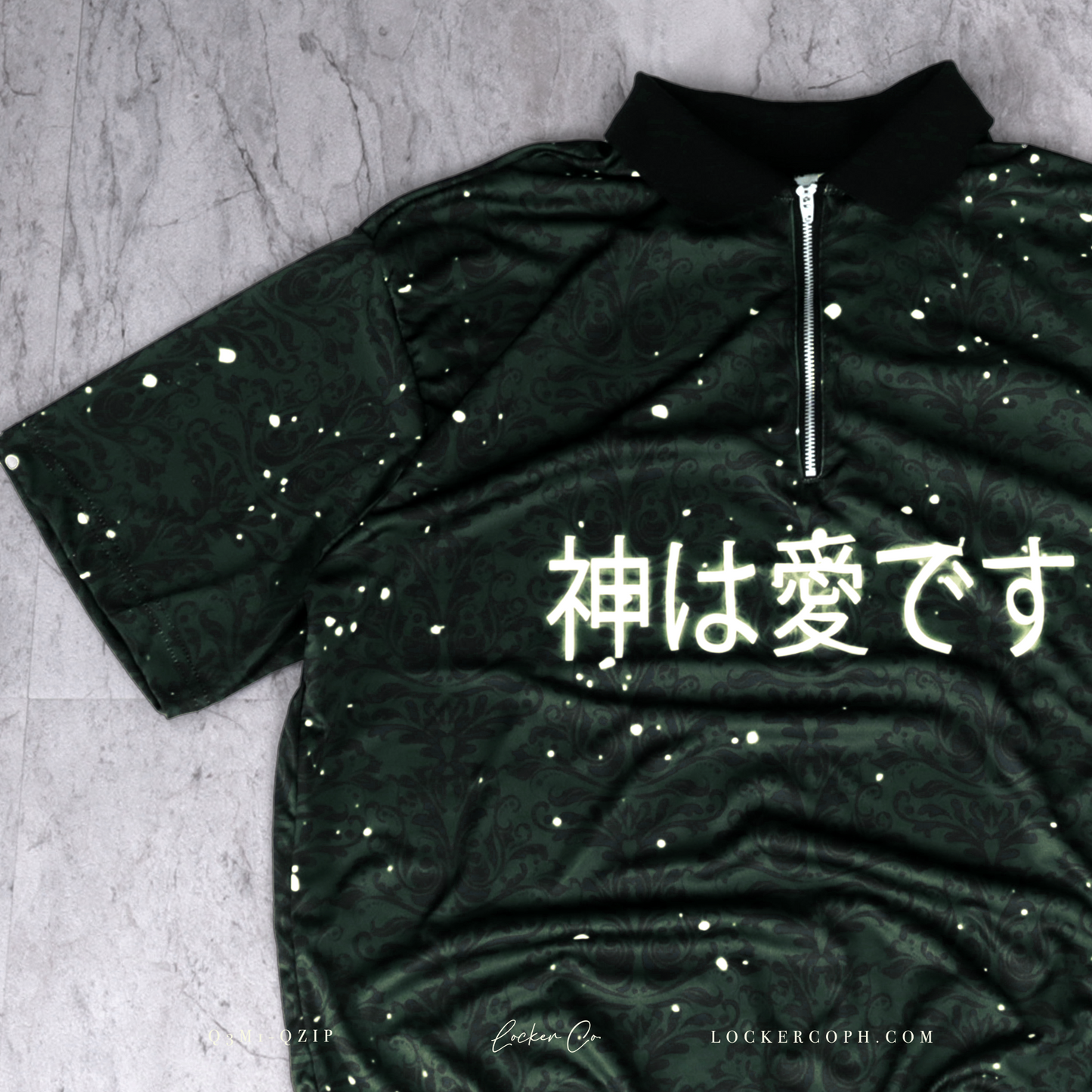GREEN [GIL] - QZIP POLO JERSEY