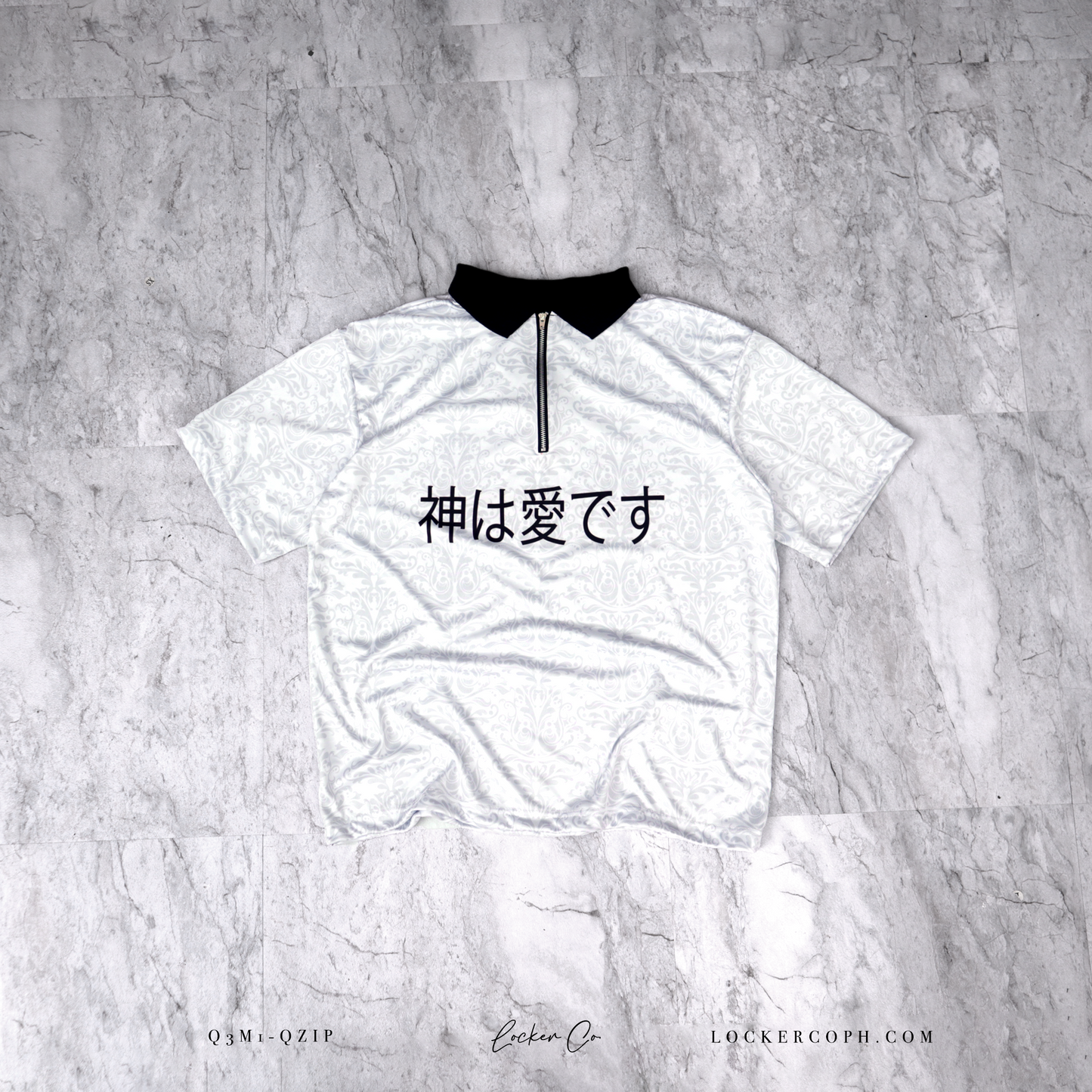 WHITE [GIL] - QZIP POLO JERSEY