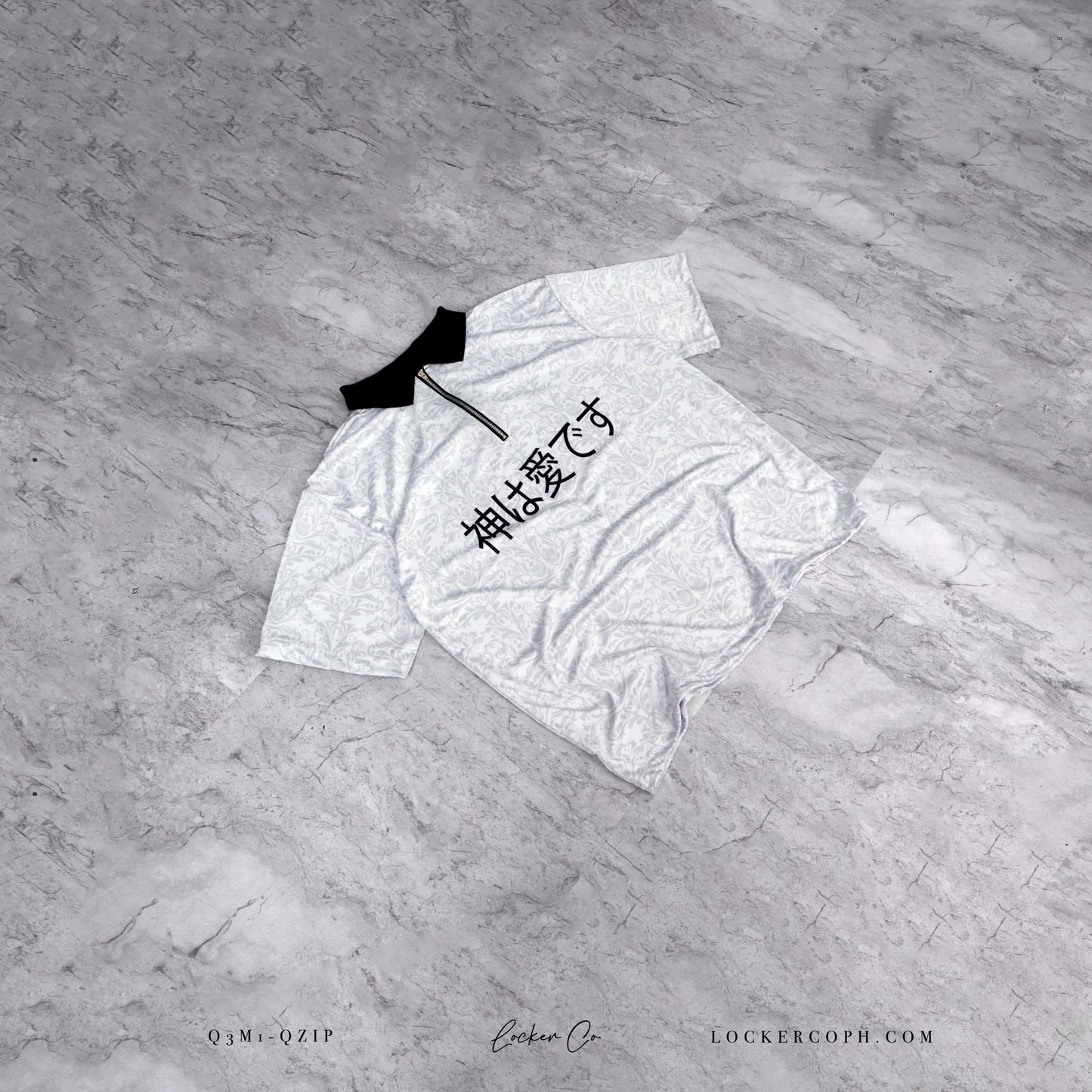 WHITE [GIL] - QZIP POLO JERSEY