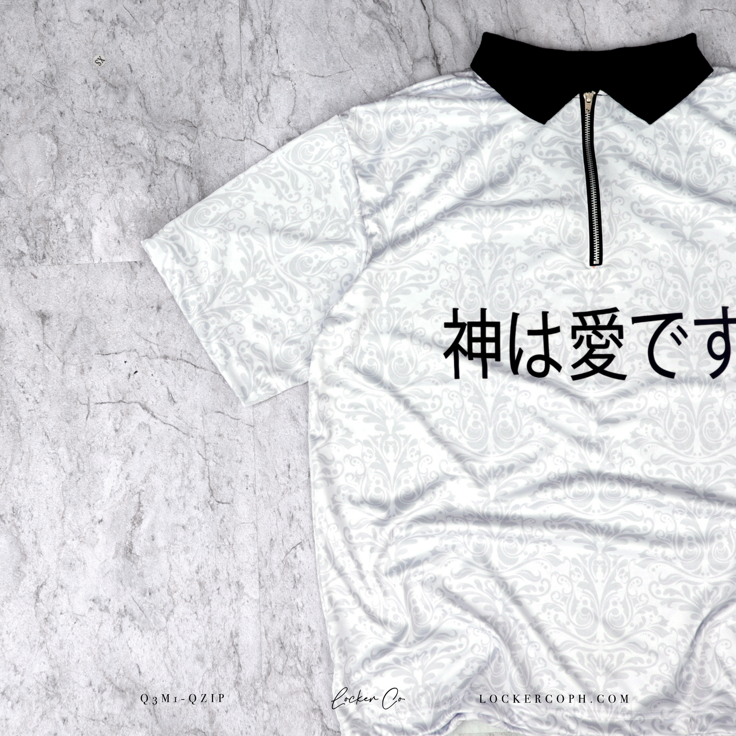 WHITE [GIL] - QZIP POLO JERSEY