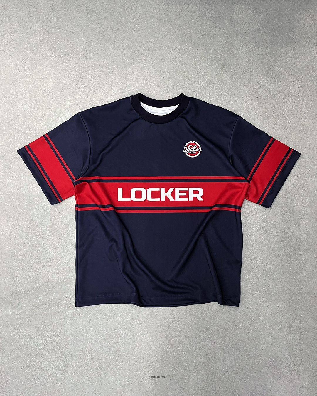 NAVY RED LCFB19 - BOXY FIT