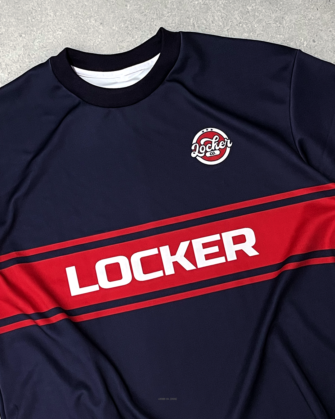 NAVY RED LCFB19 - BOXY FIT