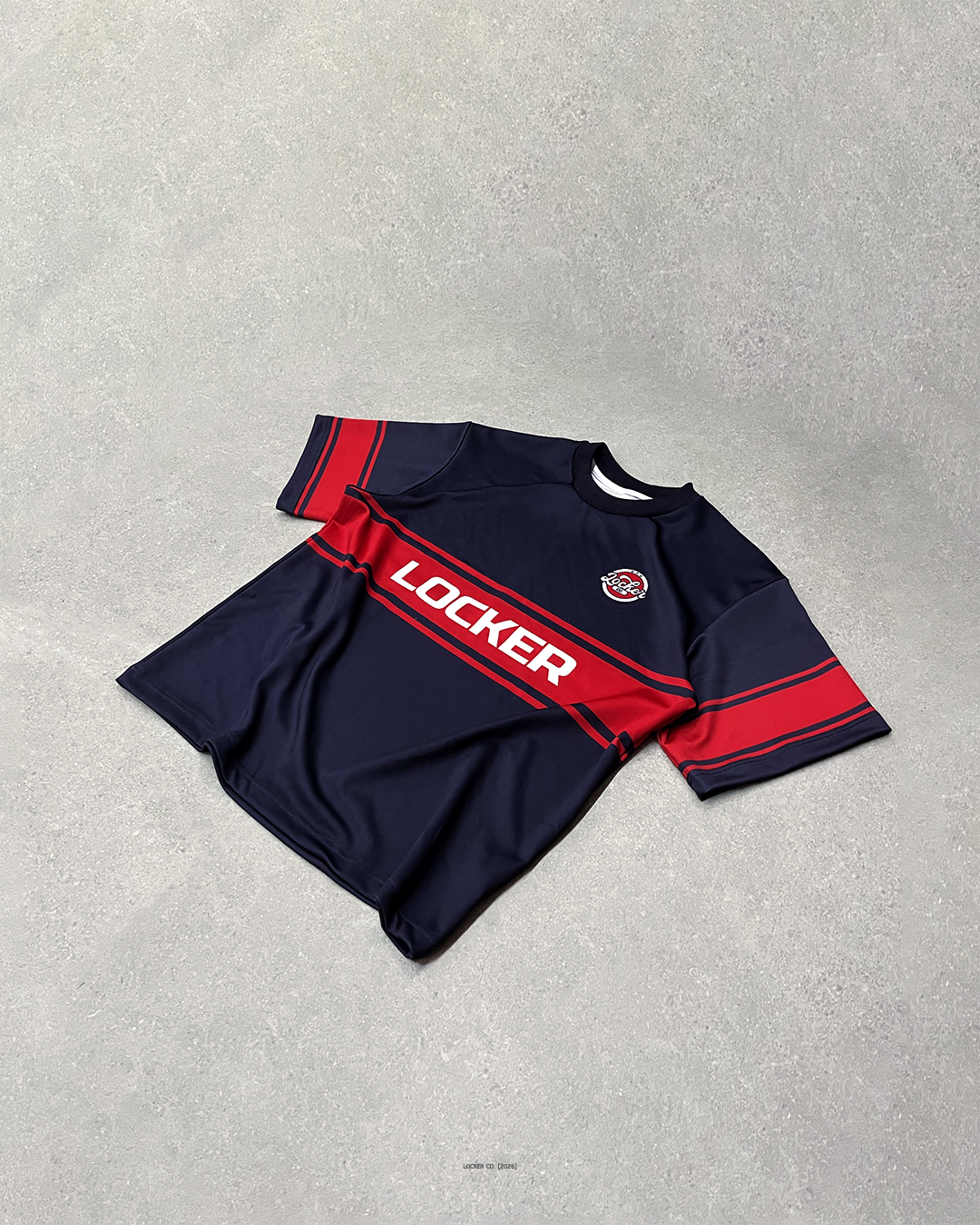 NAVY RED LCFB19 - BOXY FIT