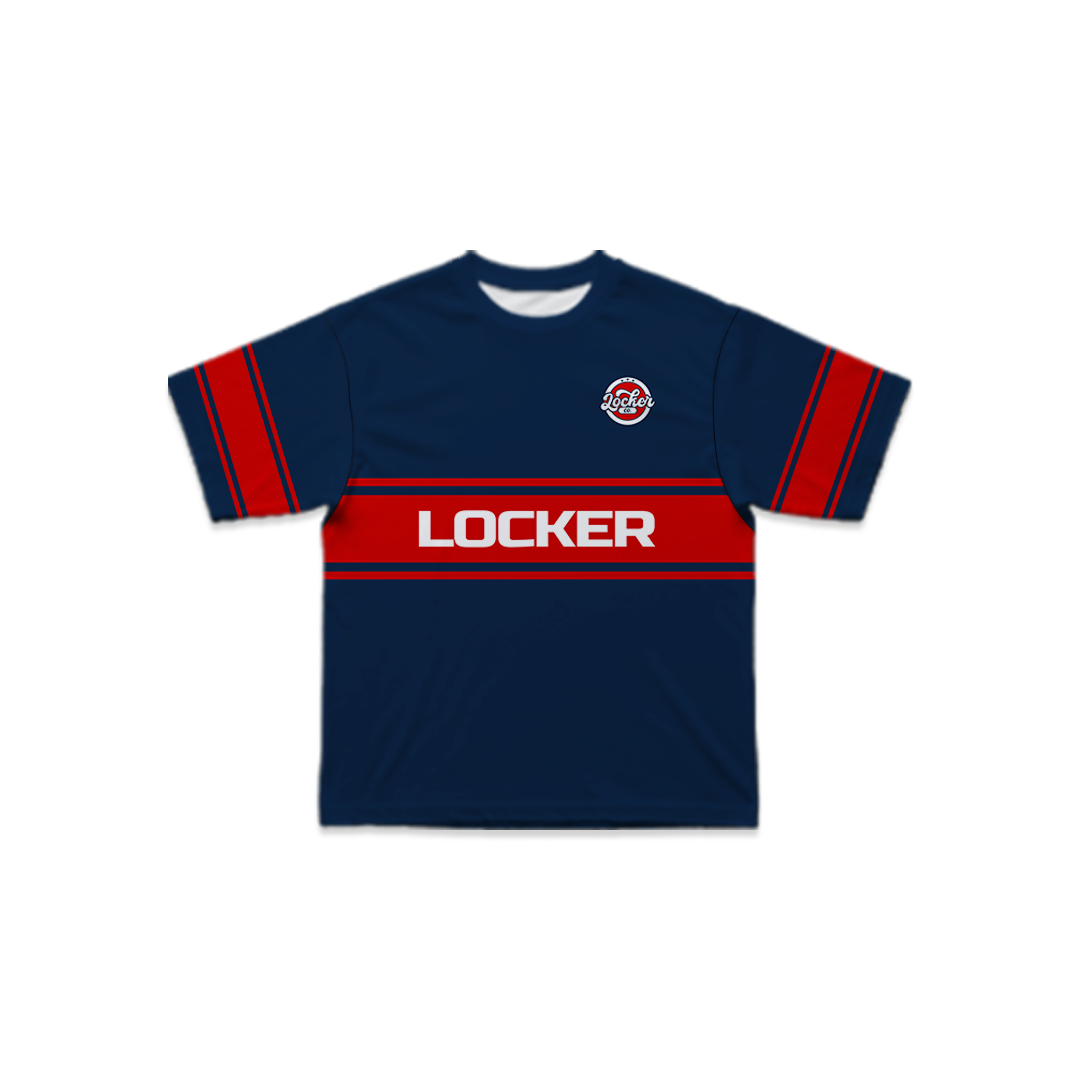 NAVY RED LCFB19 - BOXY FIT