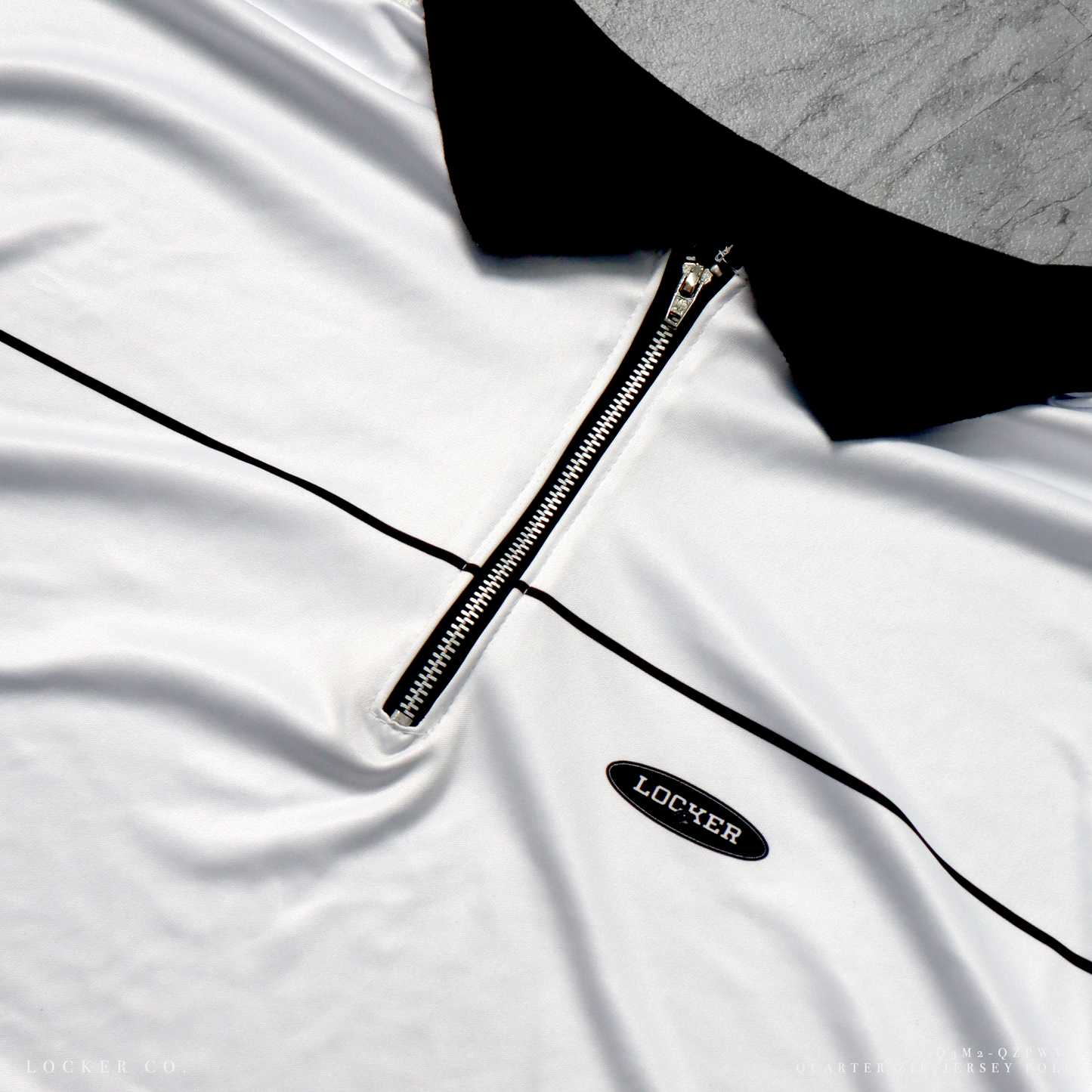 WHITE [V2] - QZIP POLO JERSEY