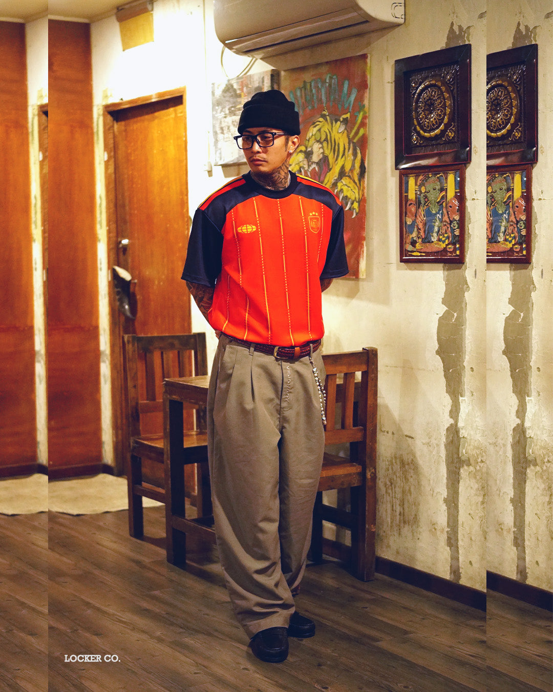 RED STRIPES LCFB37 - BOXY FIT