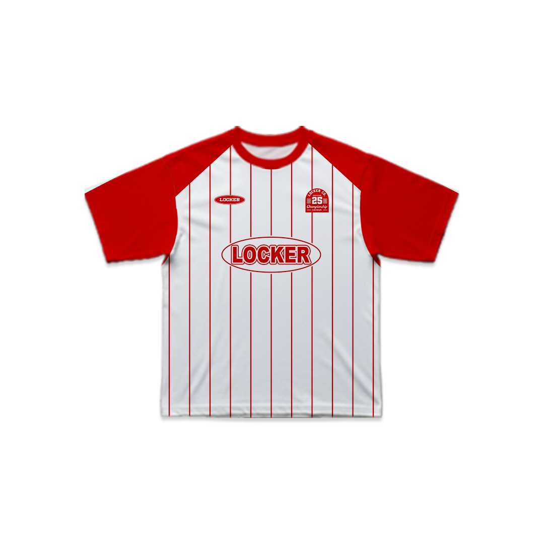 WHITE RED LCFB13 - BOXY FIT