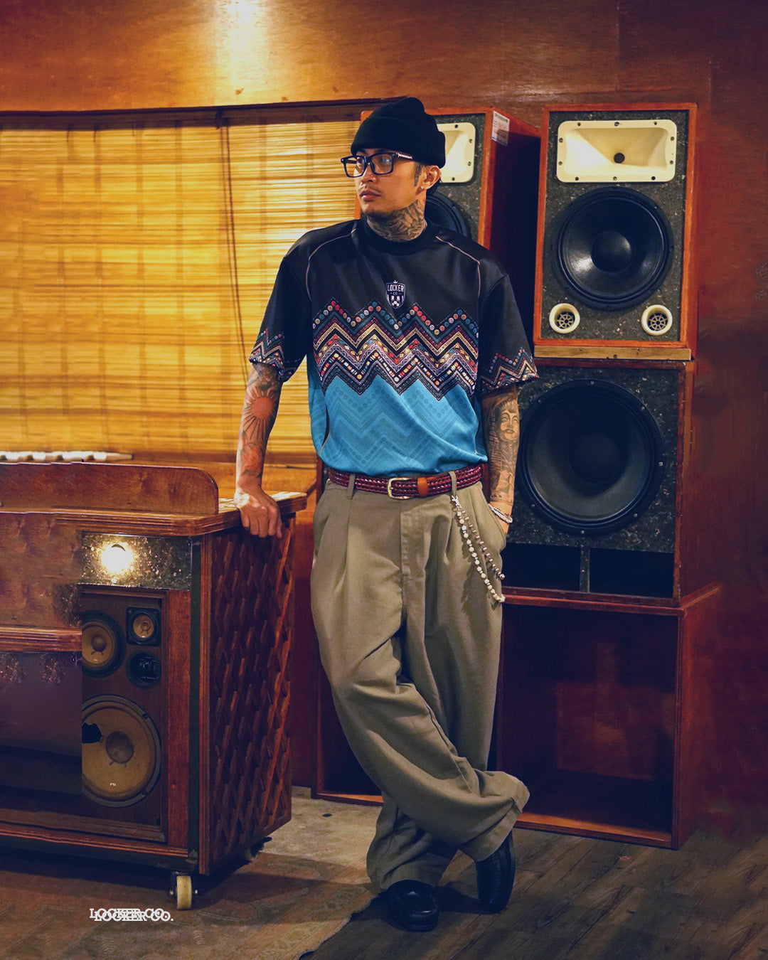 BLACK & TEAL LCFB40 - BOXY FIT