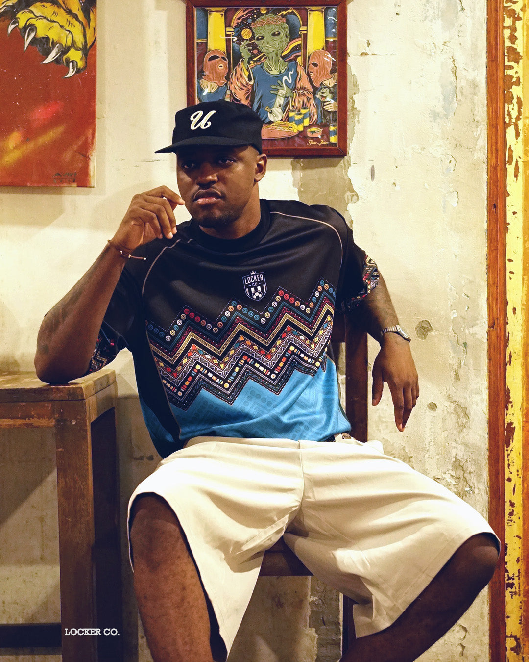 BLACK & TEAL LCFB40 - BOXY FIT