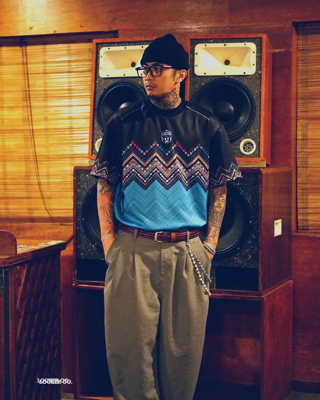 BLACK & TEAL LCFB40 - BOXY FIT