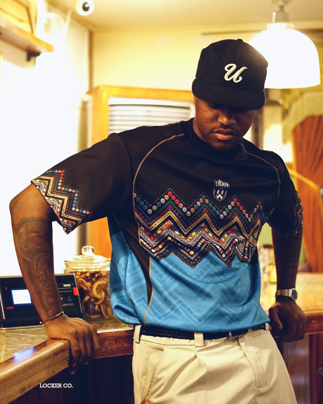 BLACK & TEAL LCFB40 - BOXY FIT