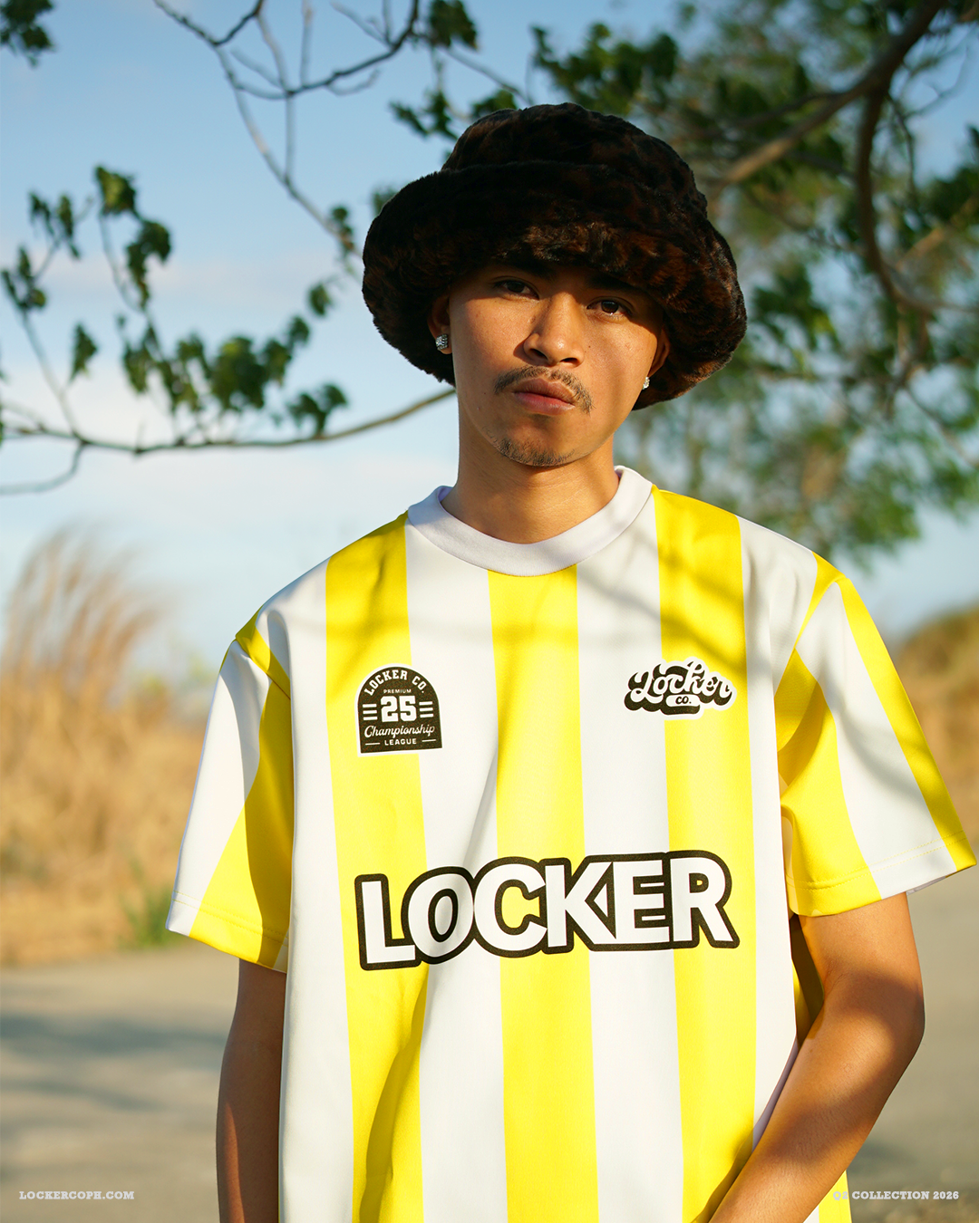 YELLOW WHITE LCFB28 - BOXY FIT